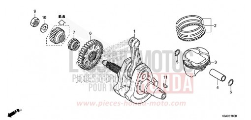 ALBERO MOTORE/PISTONE CBF300NAJ di 2018